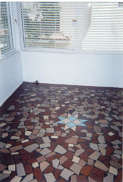 apartment sunroom tile floor